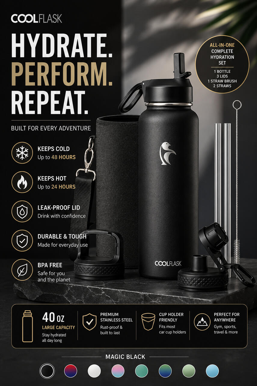 ๐ง CoolFlask Premium Sports Bottles
